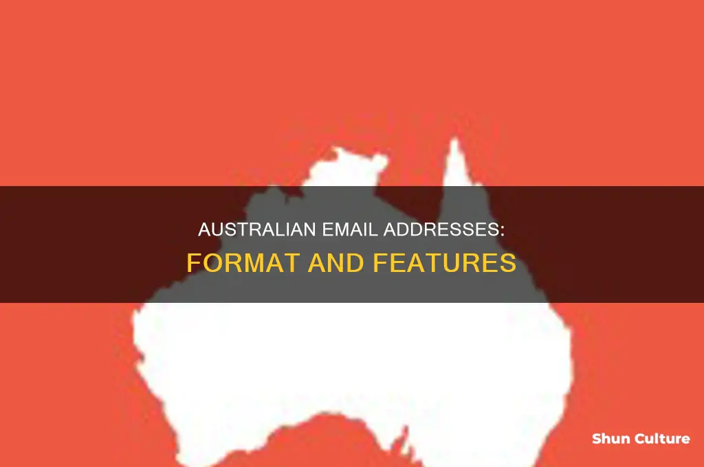 what do australia email addresses look like