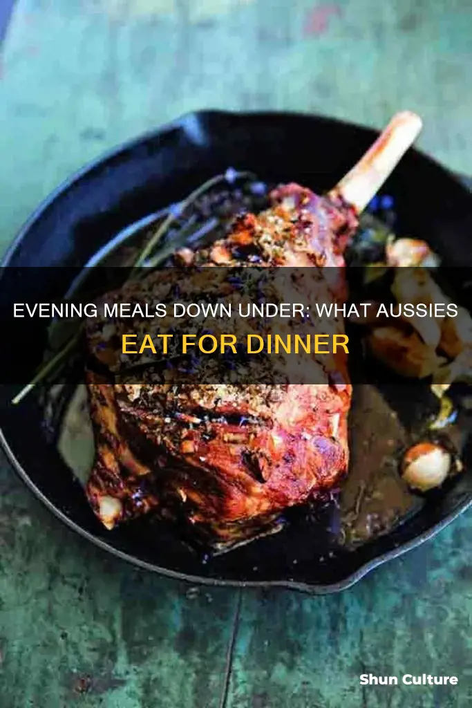 what do australian eat for dinner