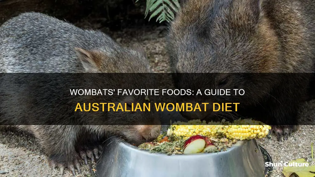 what do australian wombats eat