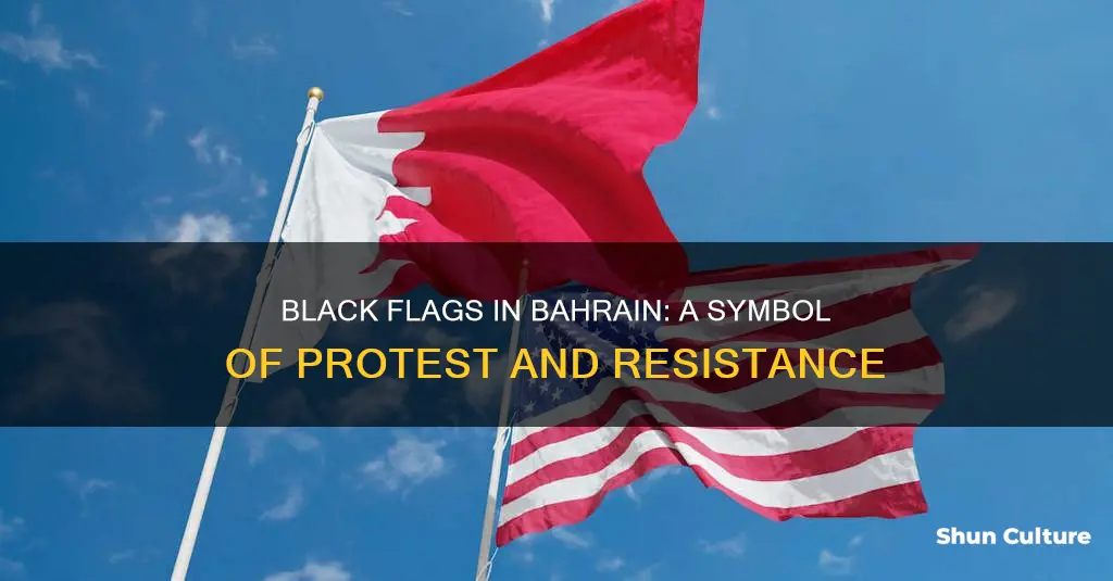 what do black flags in bahrain mean