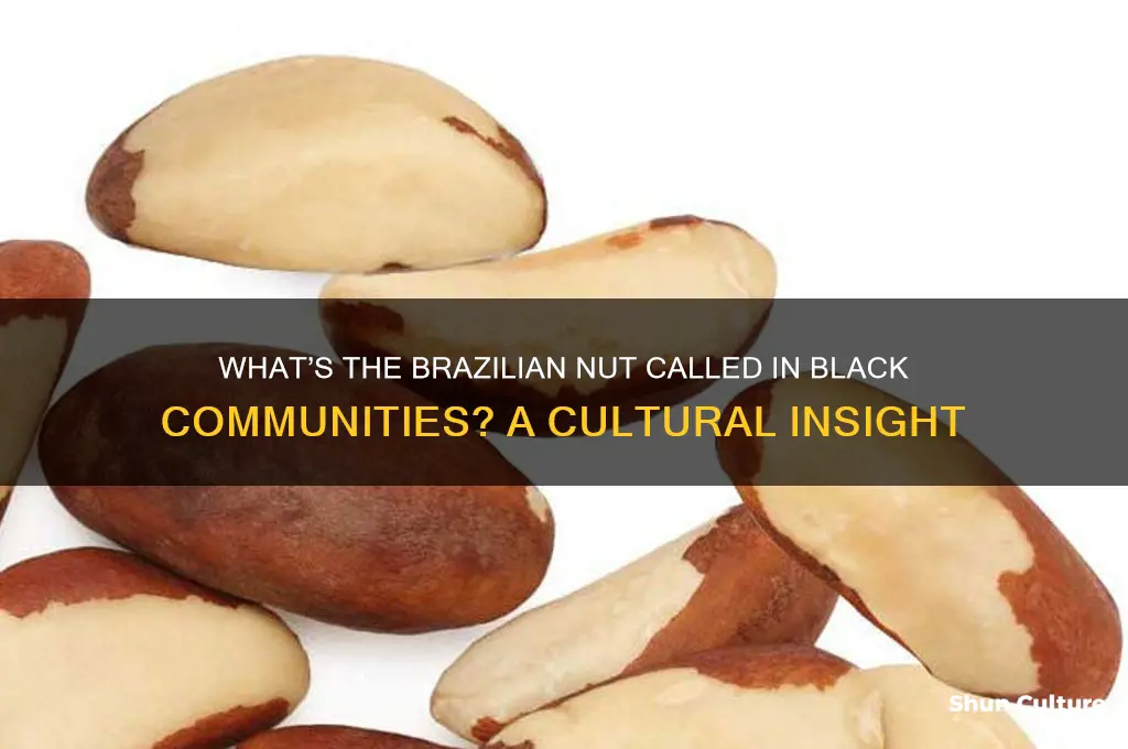 what do black people call brazil nuts