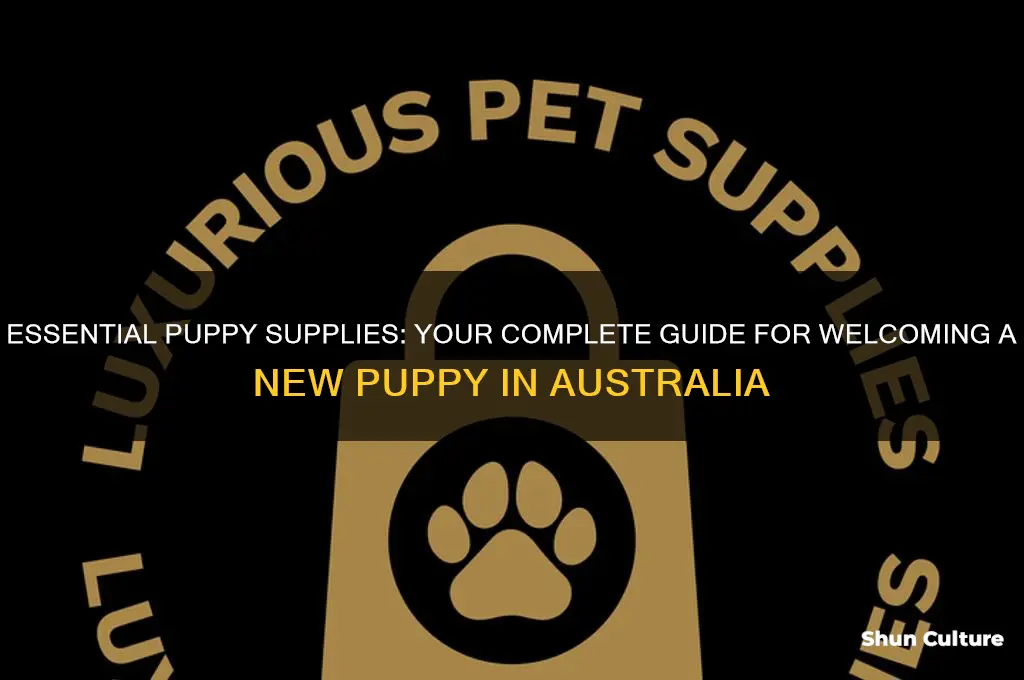 what do I need for a new puppy australia
