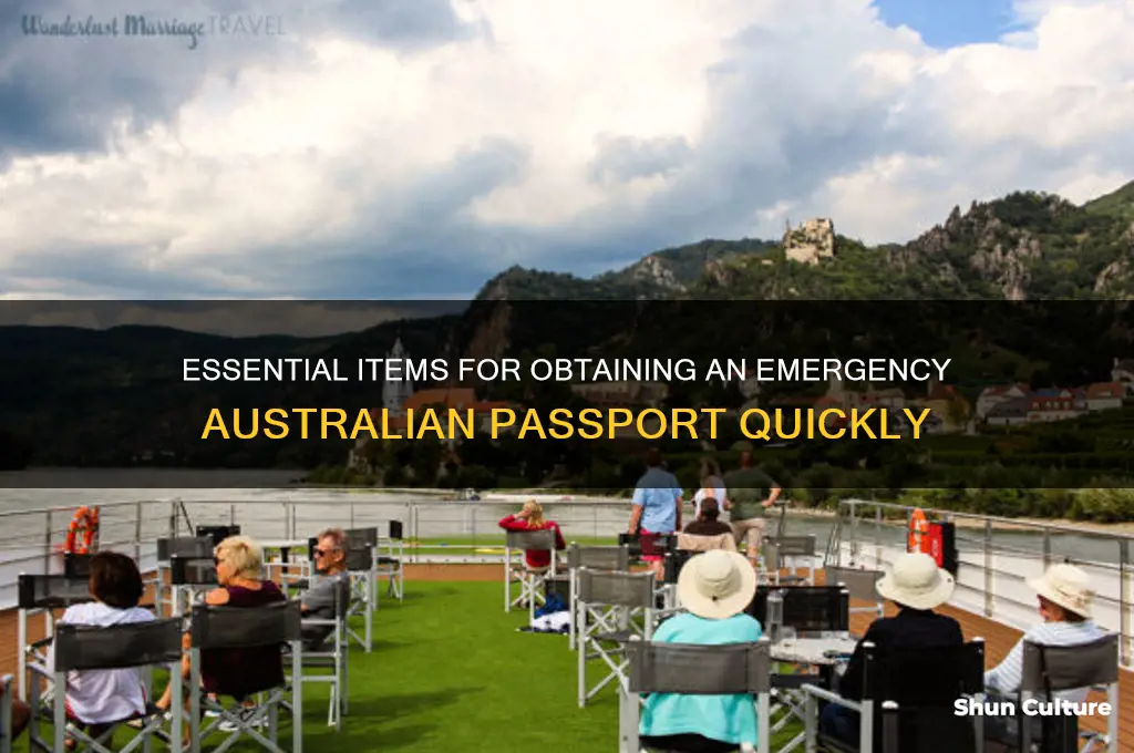 what do I need for an emergency australian passpott