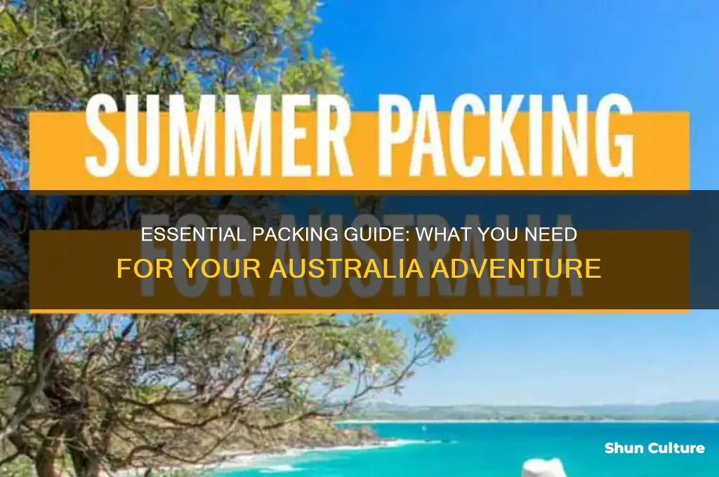 what do I need for australia