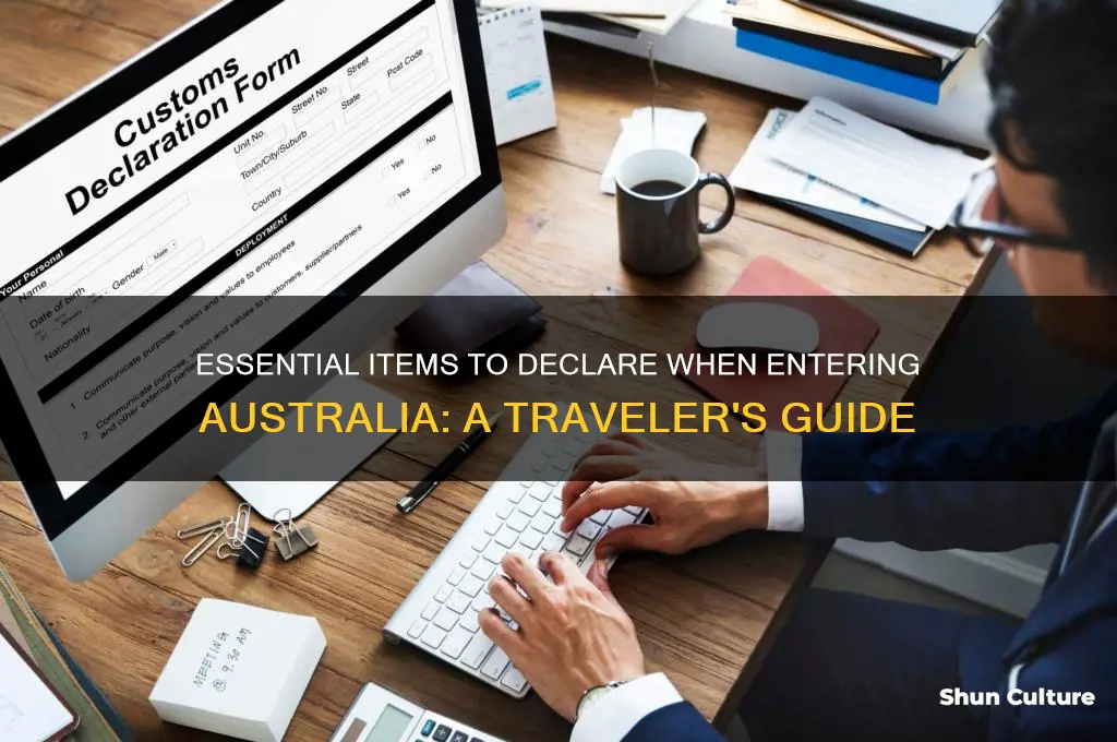 what do I need to declare australia