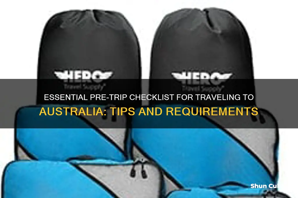 what do I need to do before going to australia