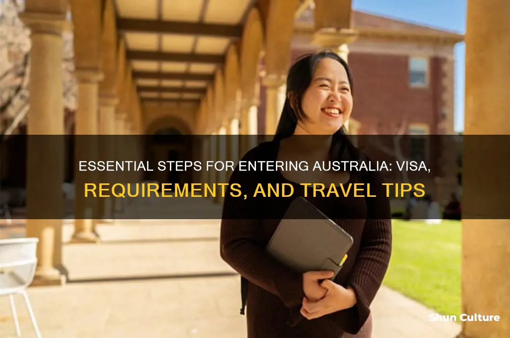 what do I need to do to enter australia