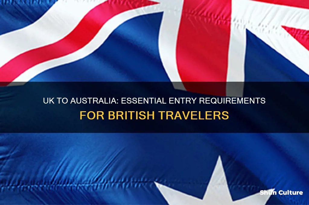 what do I need to enter australia from uk