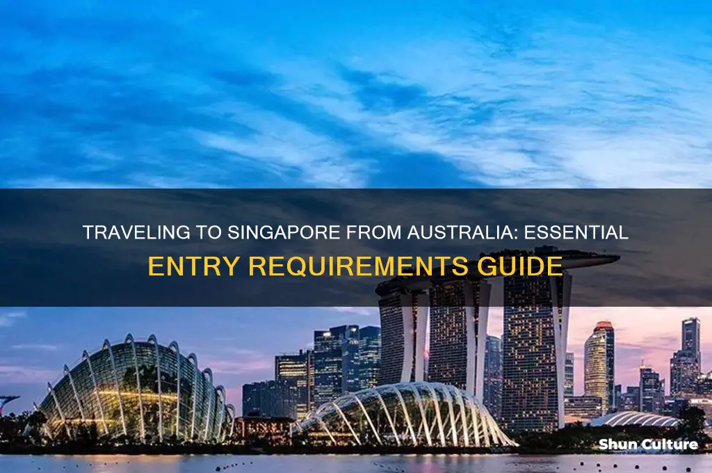 what do I need to enter singapore from australia