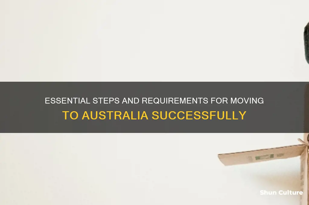 what do I need to go live in australia