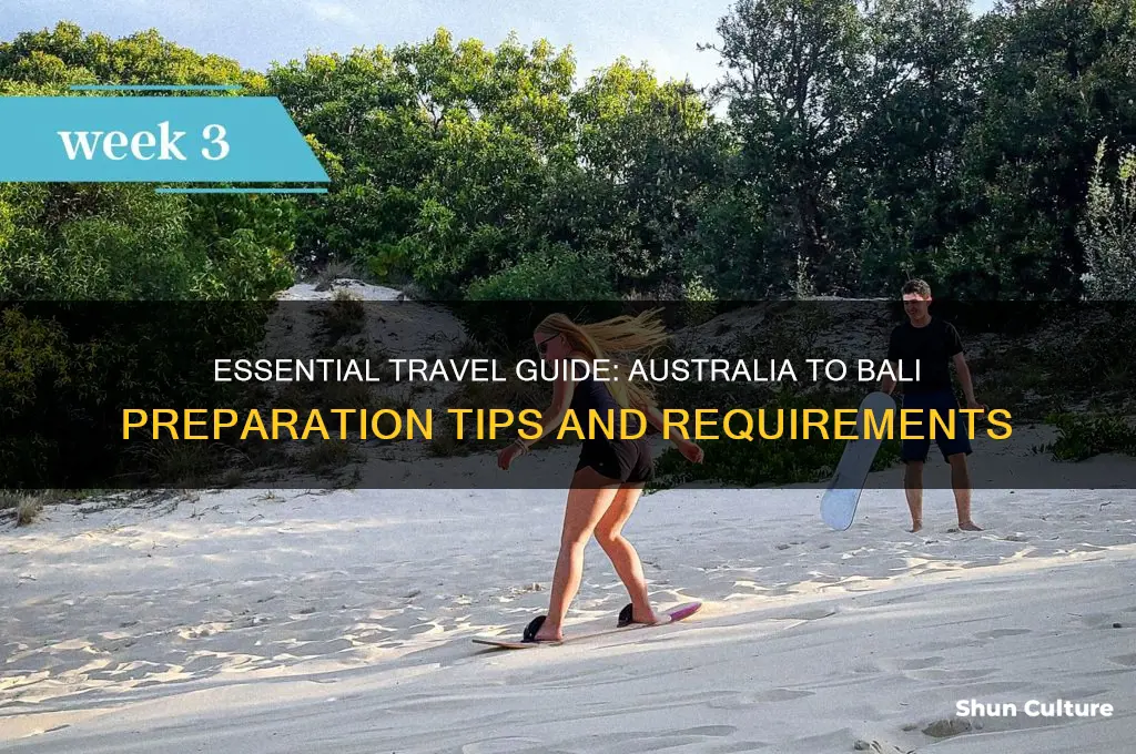 what do I need to go to bali from australia