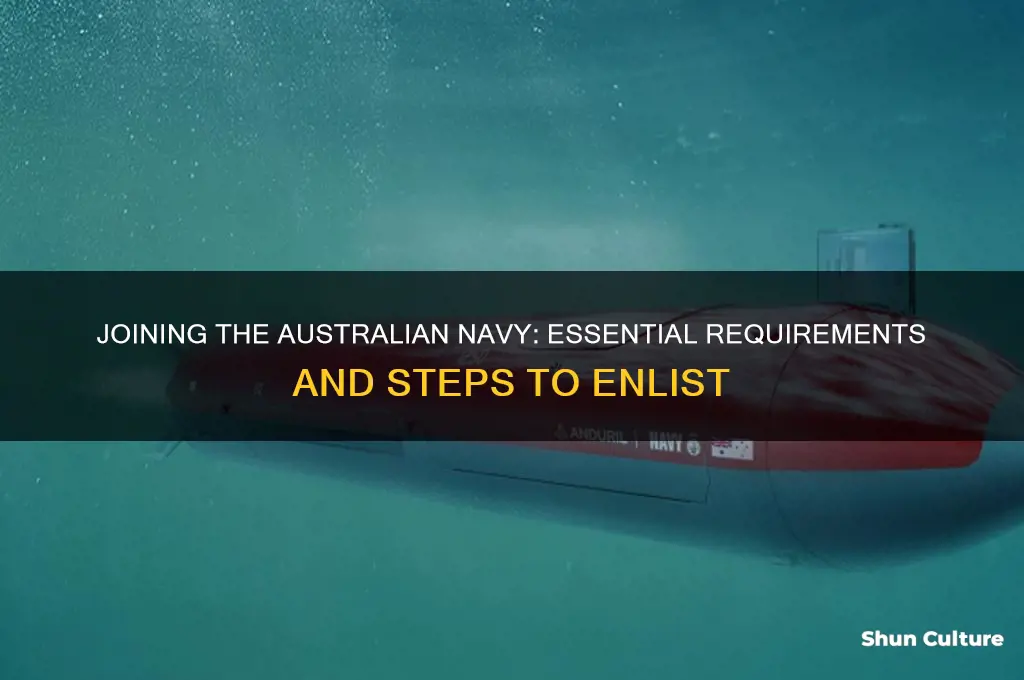 what do I need to join the australian navy