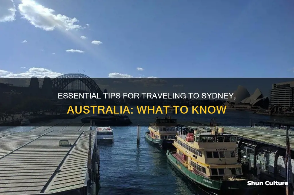 what do I need to know traveling to sydney australia