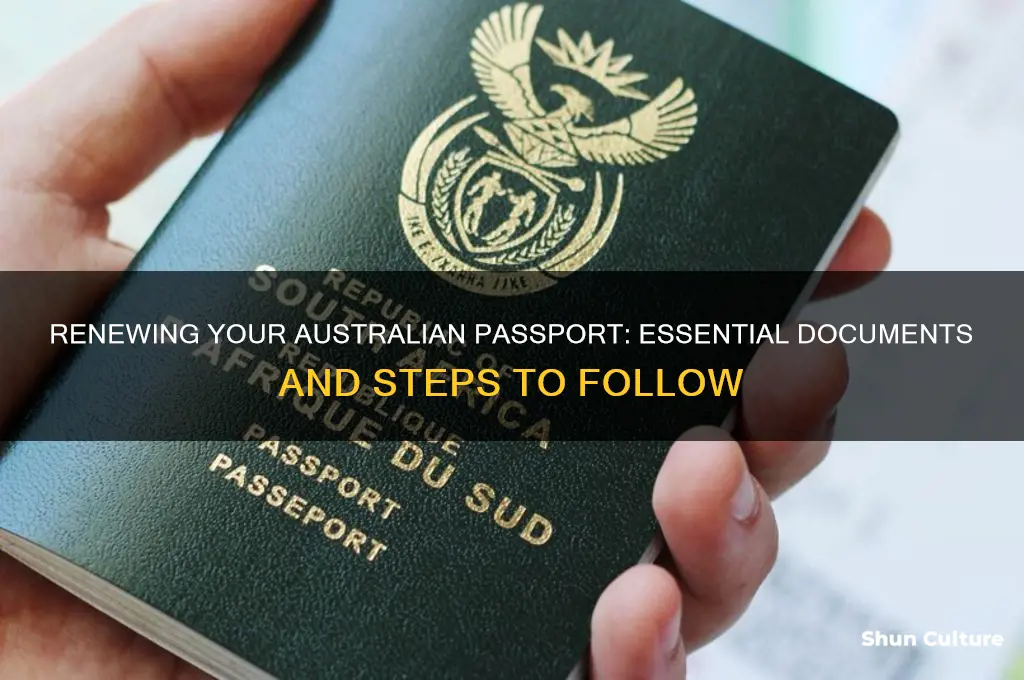 what do I need to renew my australian passport
