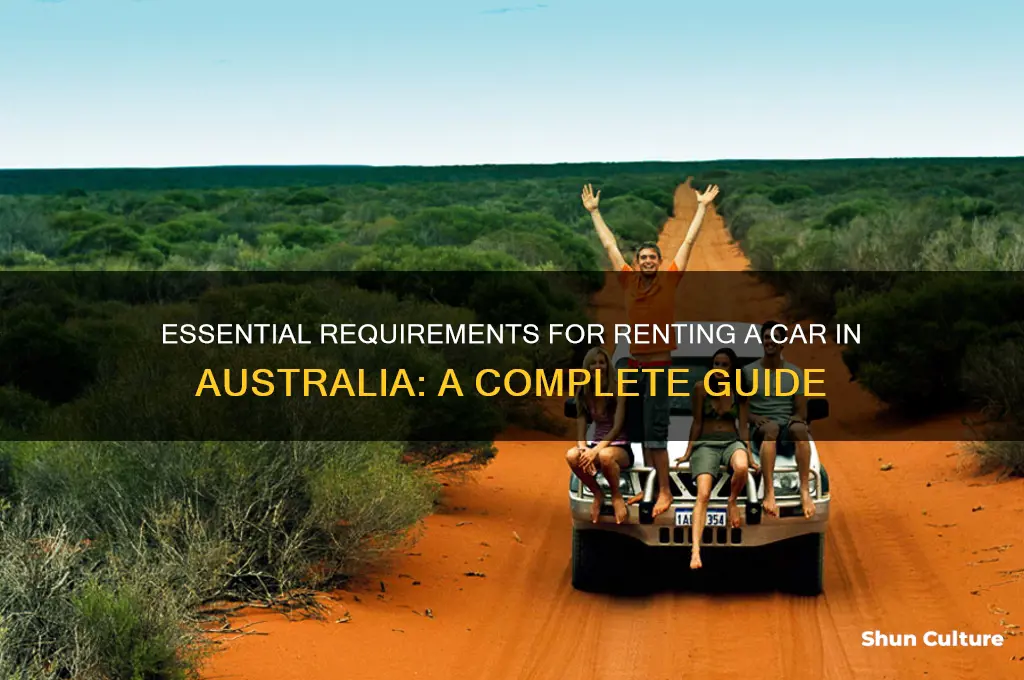 what do I need to rent a car in australia