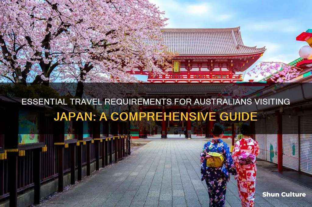 what do I need to travel to japan from australia