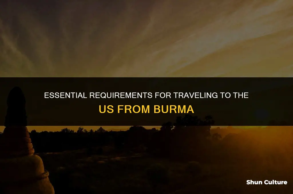 what do I need to visit to us from burma