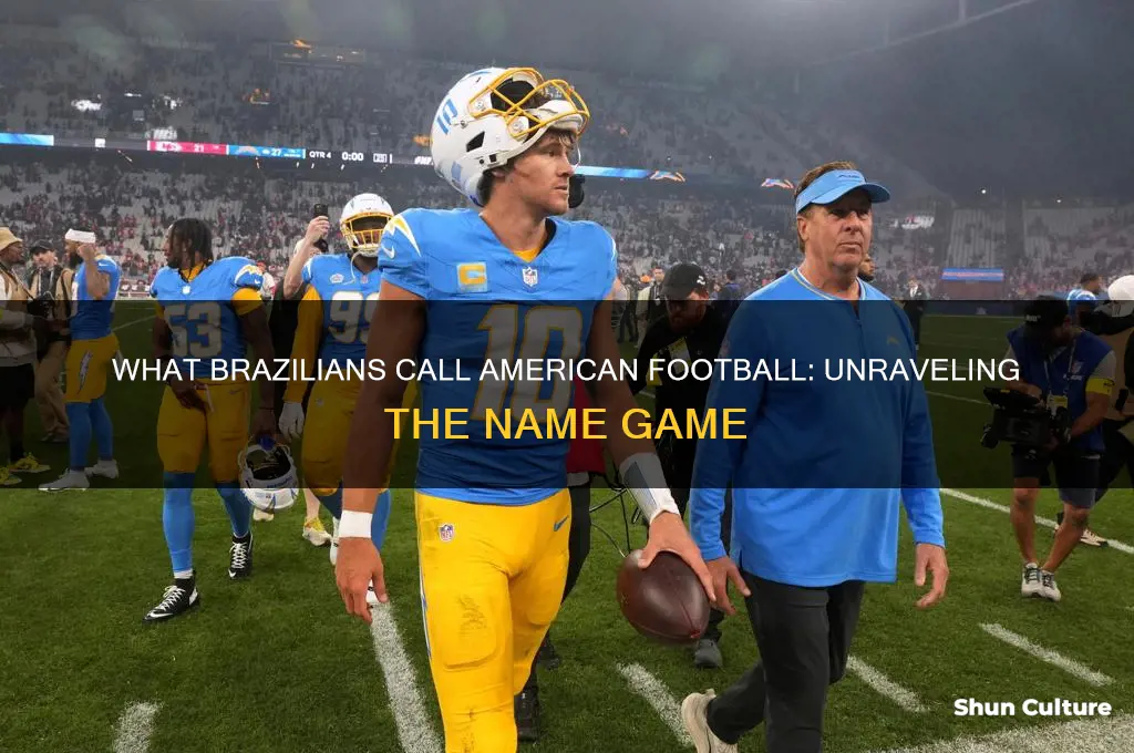 what do people in brazil call american football