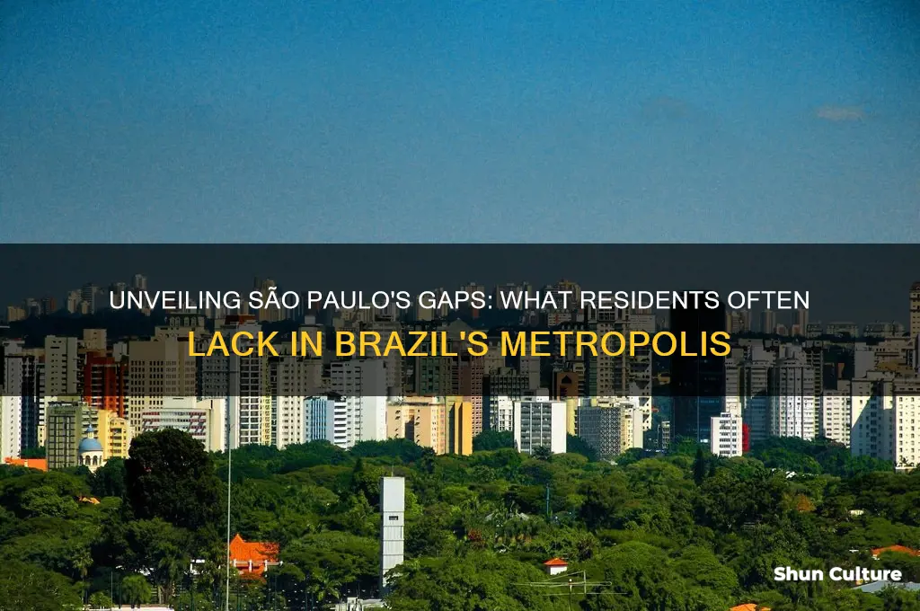 what do people lack in sao paulo brazil