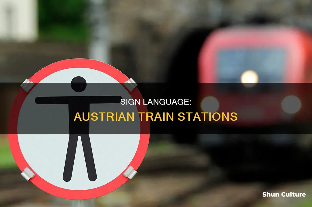 what do signs look like in austria train stations