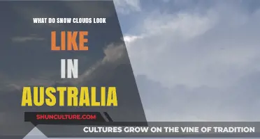 How do snow clouds form in Australia?