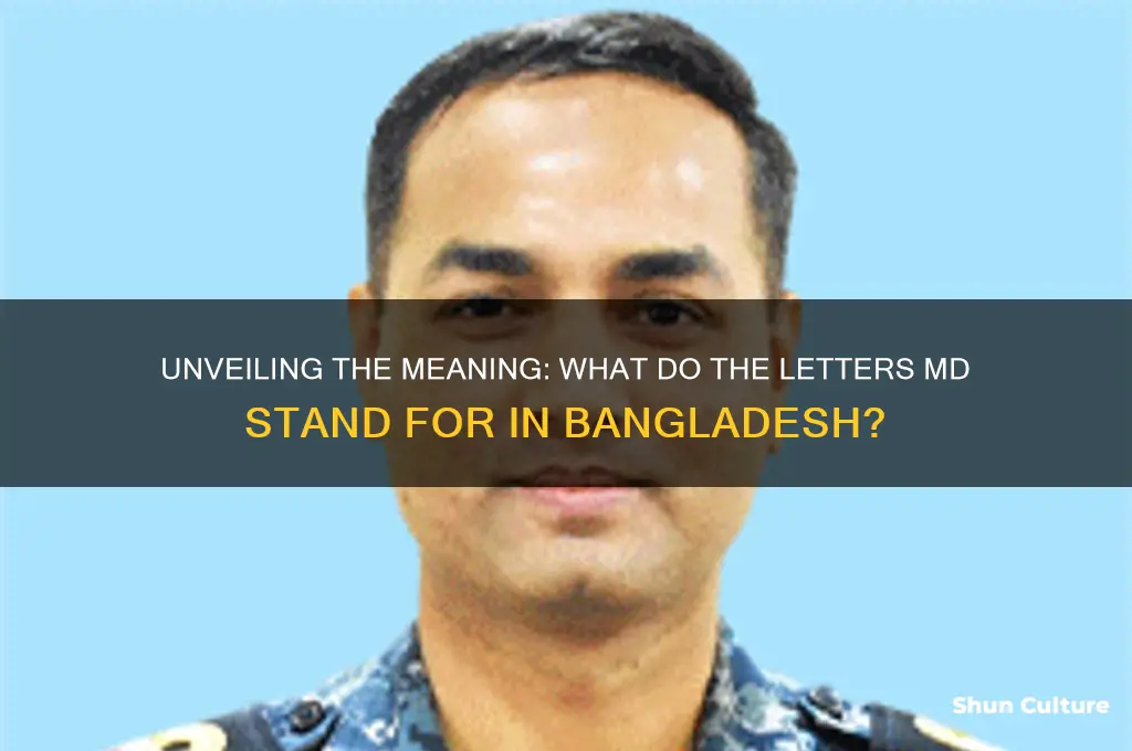 what do the letters md stand for in bangladesh