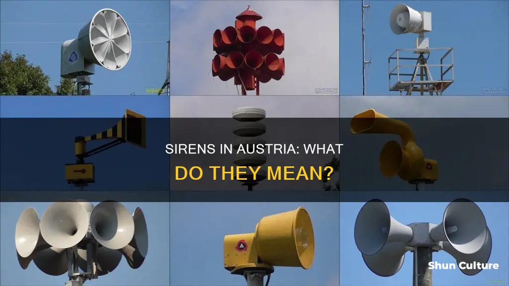 what do the sirens mean in austria