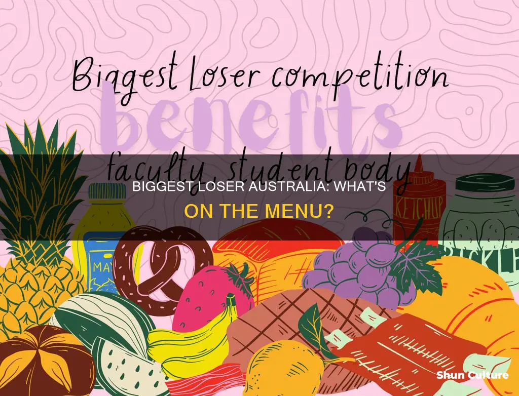 what do they eat in the biggest loser house australia