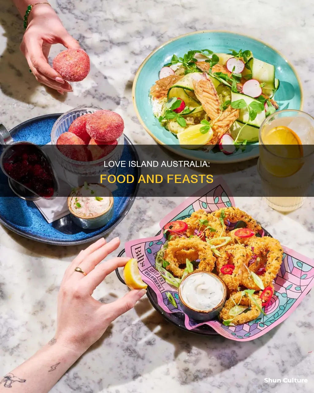 what do they eat on love island australia