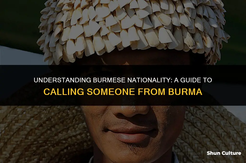 what do you call someone from burma