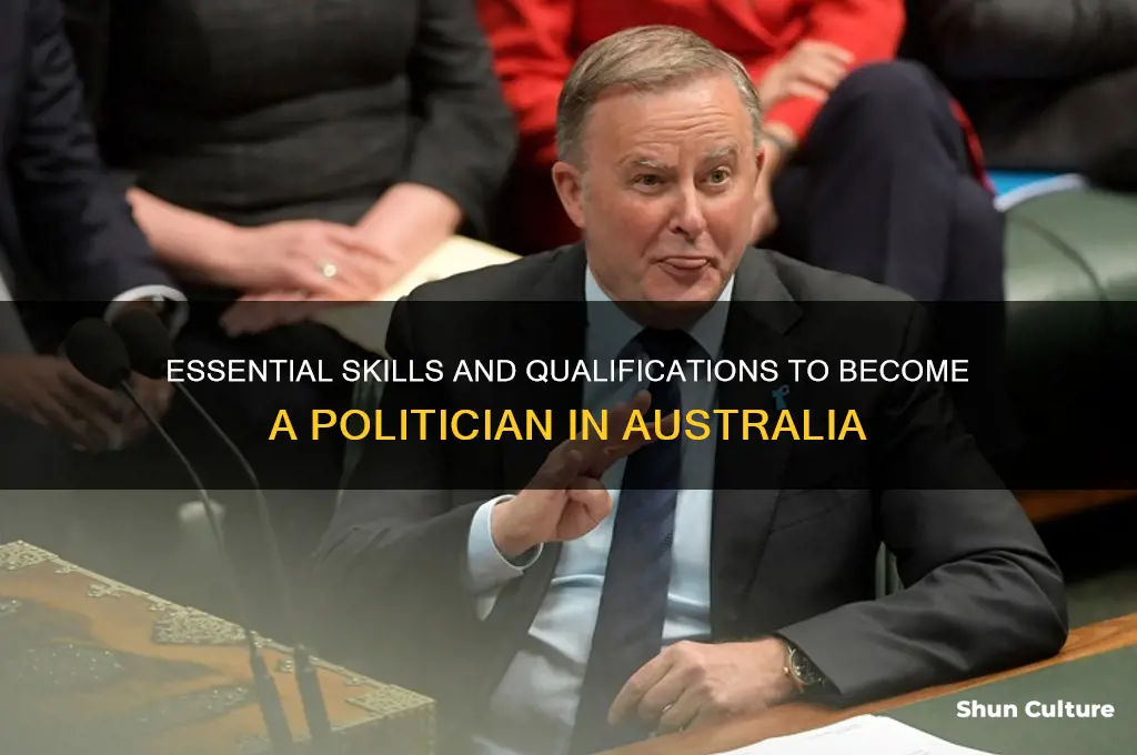 what do you need to be a politician in australia