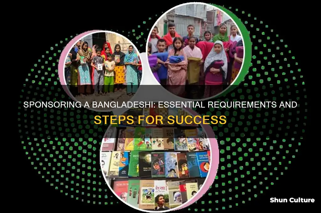 what do you need to sponsor someone from bangladesh