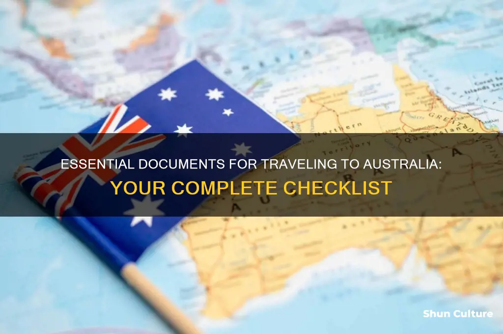 what documents do I need to go to australia
