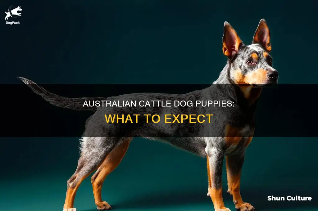 what does a baby australian cattle dog look like