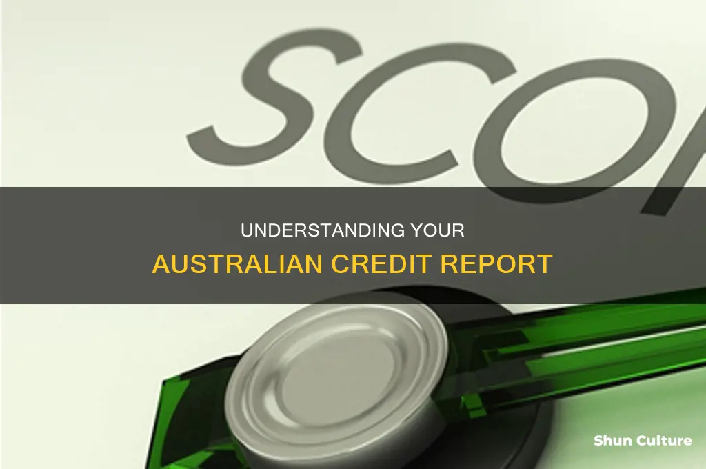 what does a credit report look like in australia