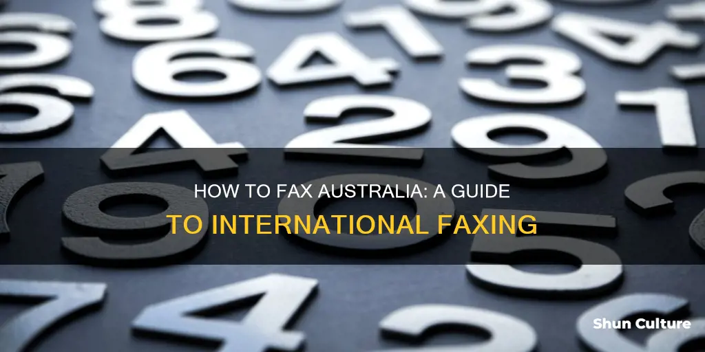 what does a fax number to australia