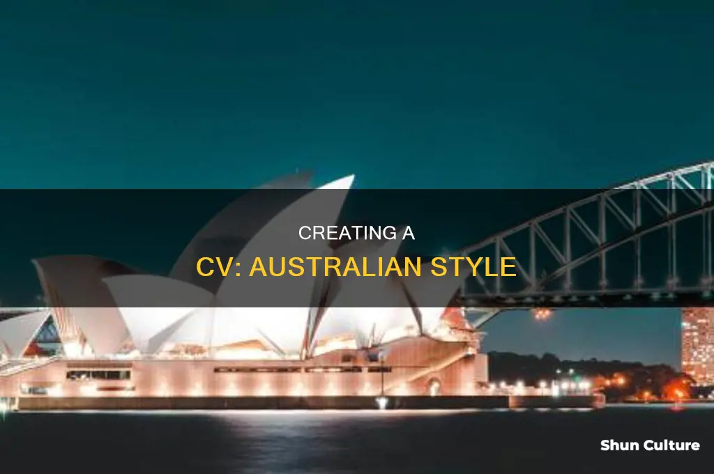 what does a good cv look like australia
