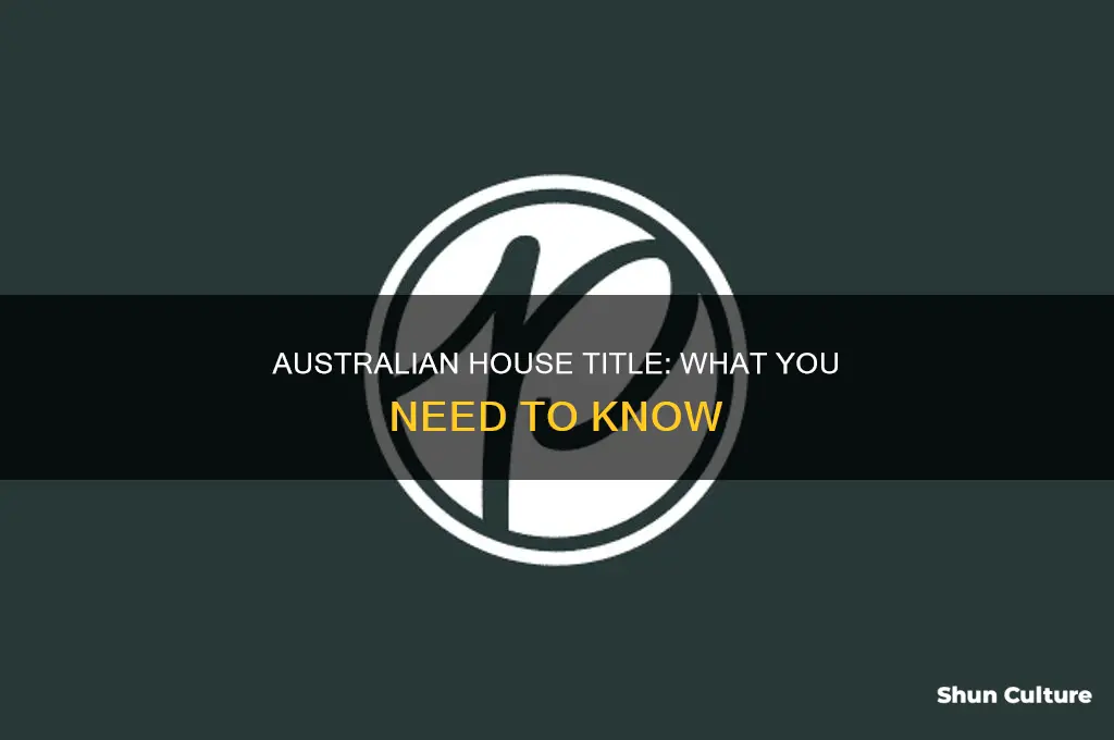 what does a house title look like australia