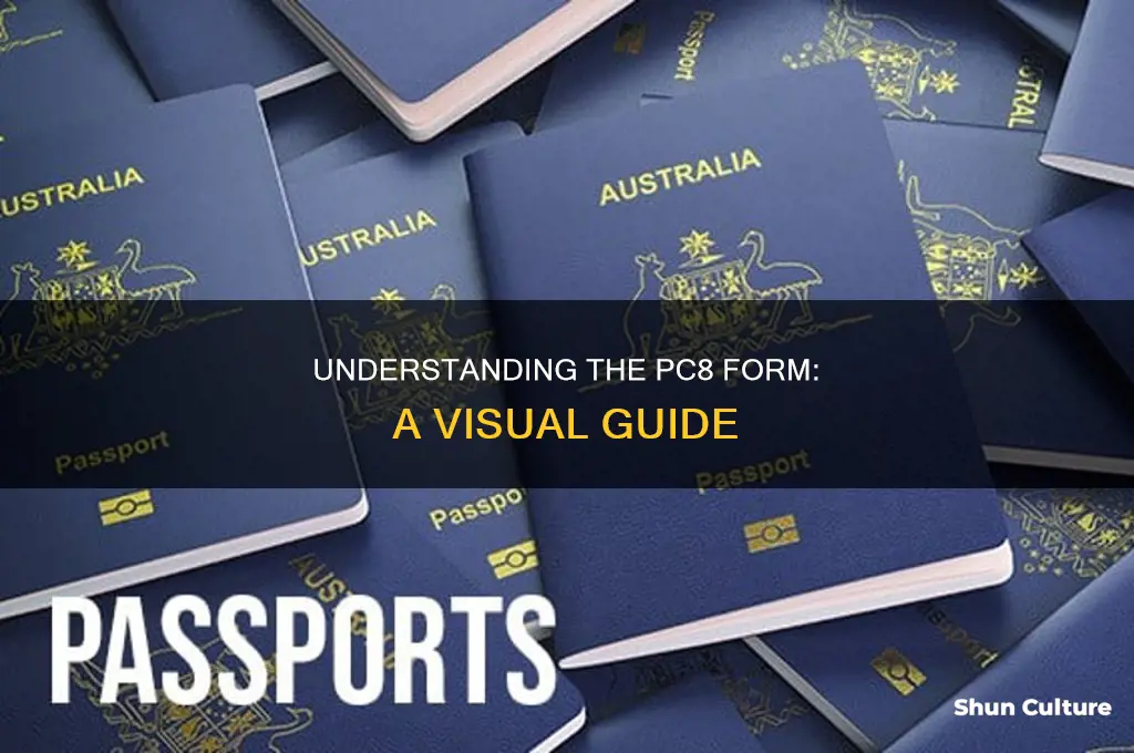 what does a pc8 form australia look like