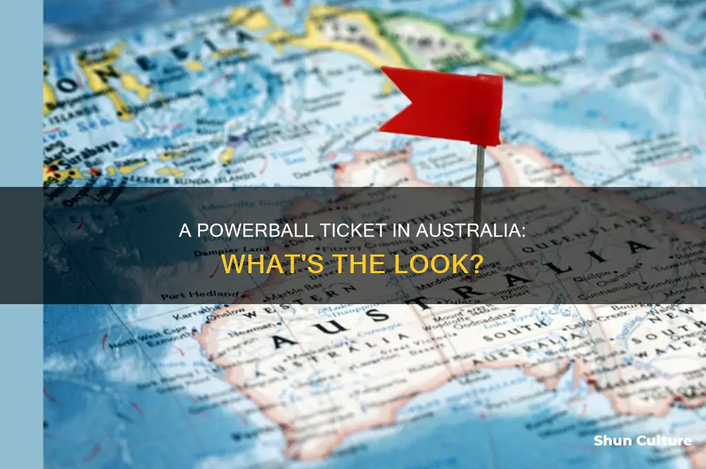 what does a powerball ticket look like in australia