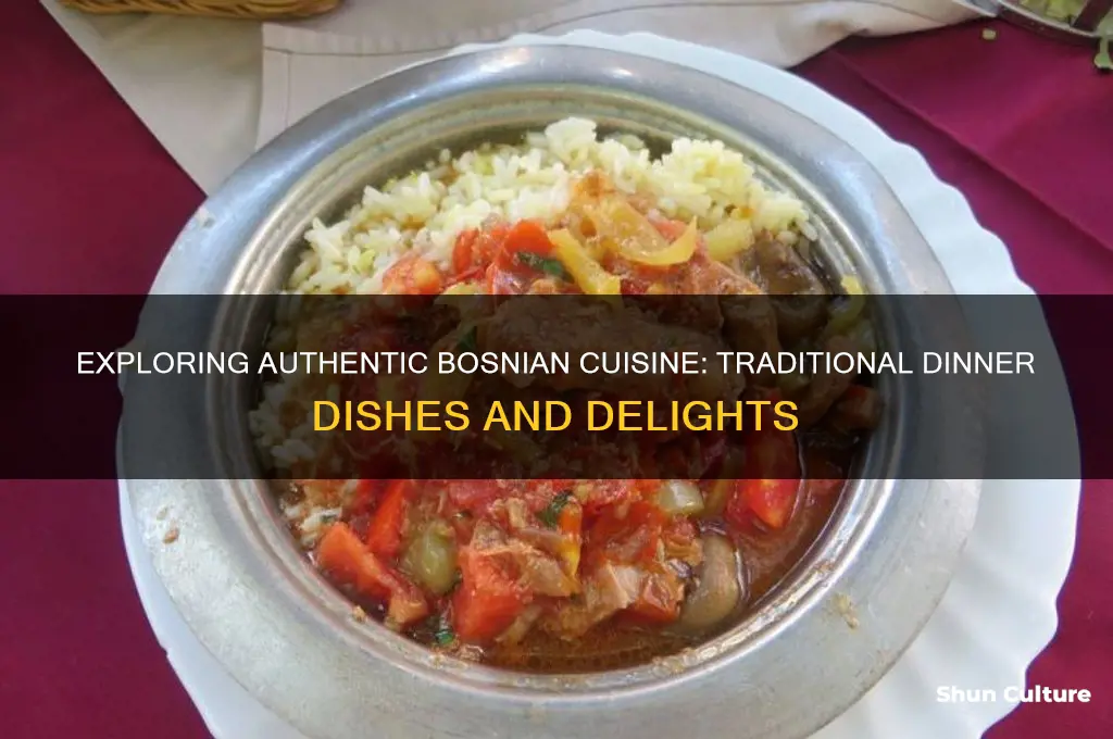 what does a traidional bosnian dinner include