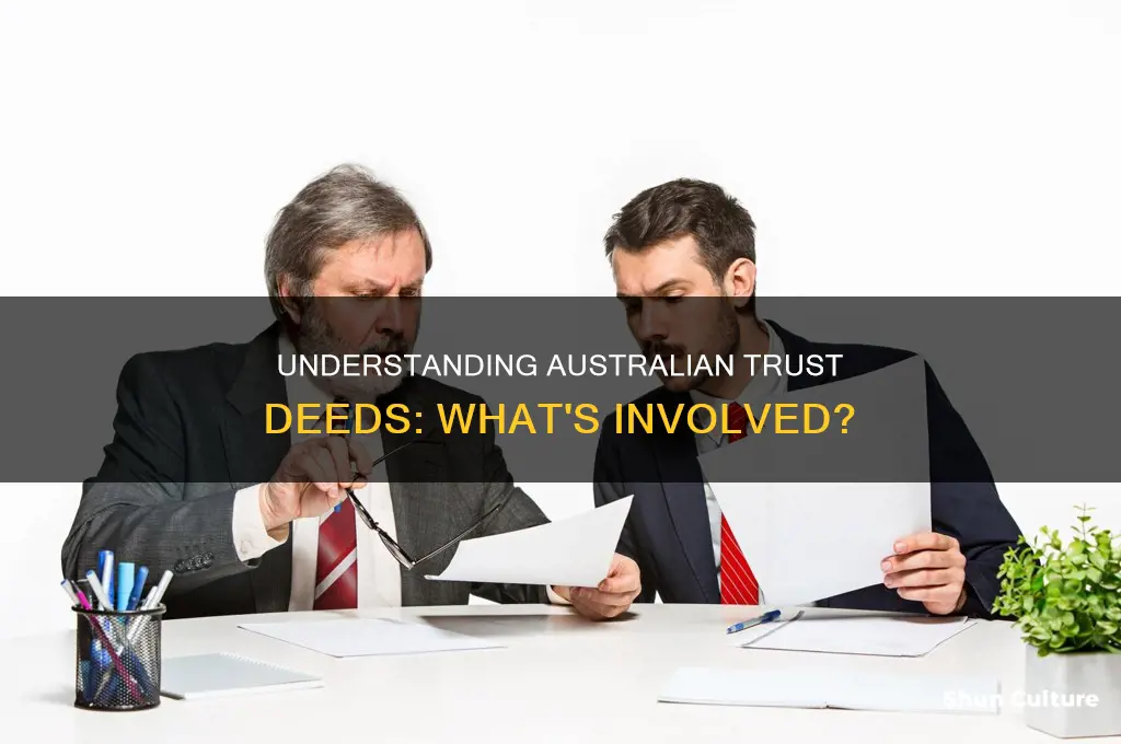 what does a trust deed look like australia