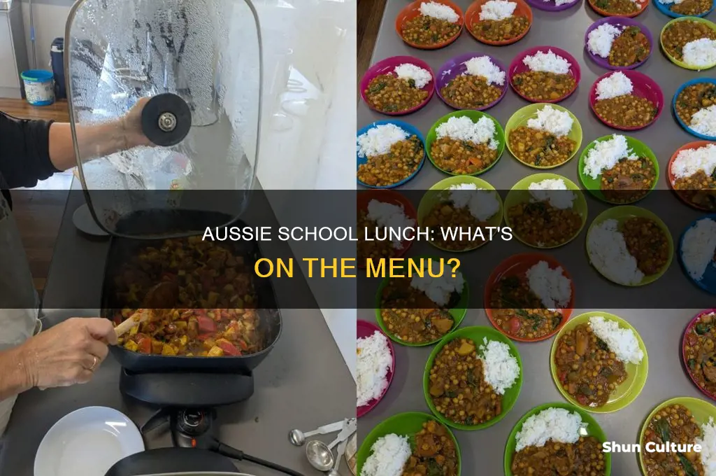 what does a typical school lunch look like in australia