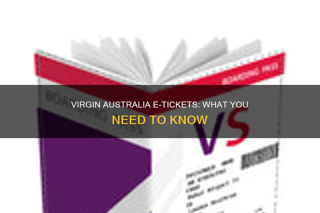 what does a virgin australia e ticket look like