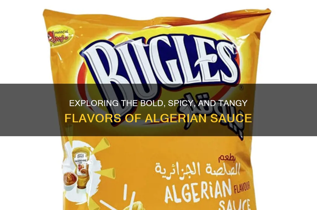 what does algerian sauce taste like