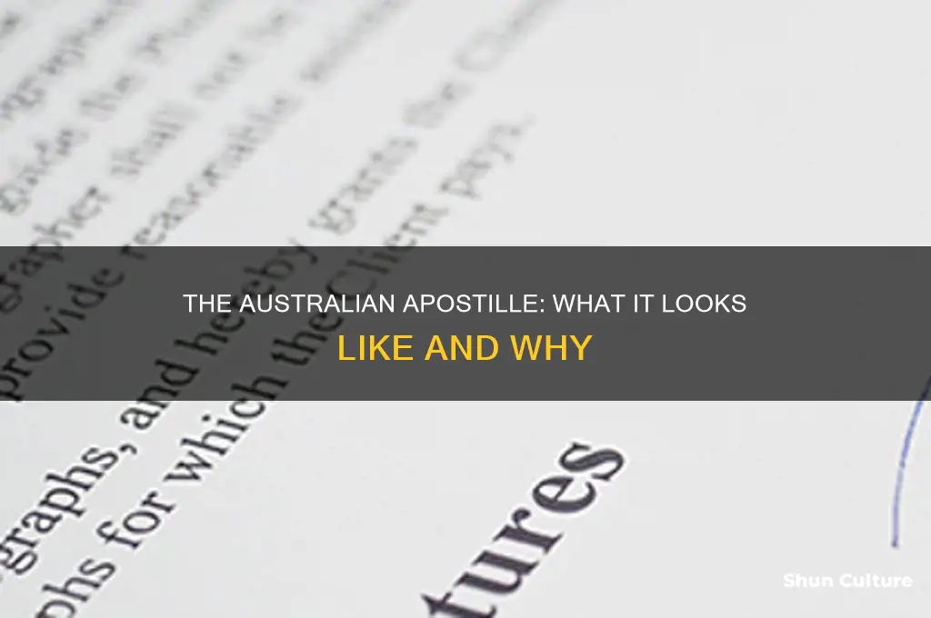 what does an australian apostille look like
