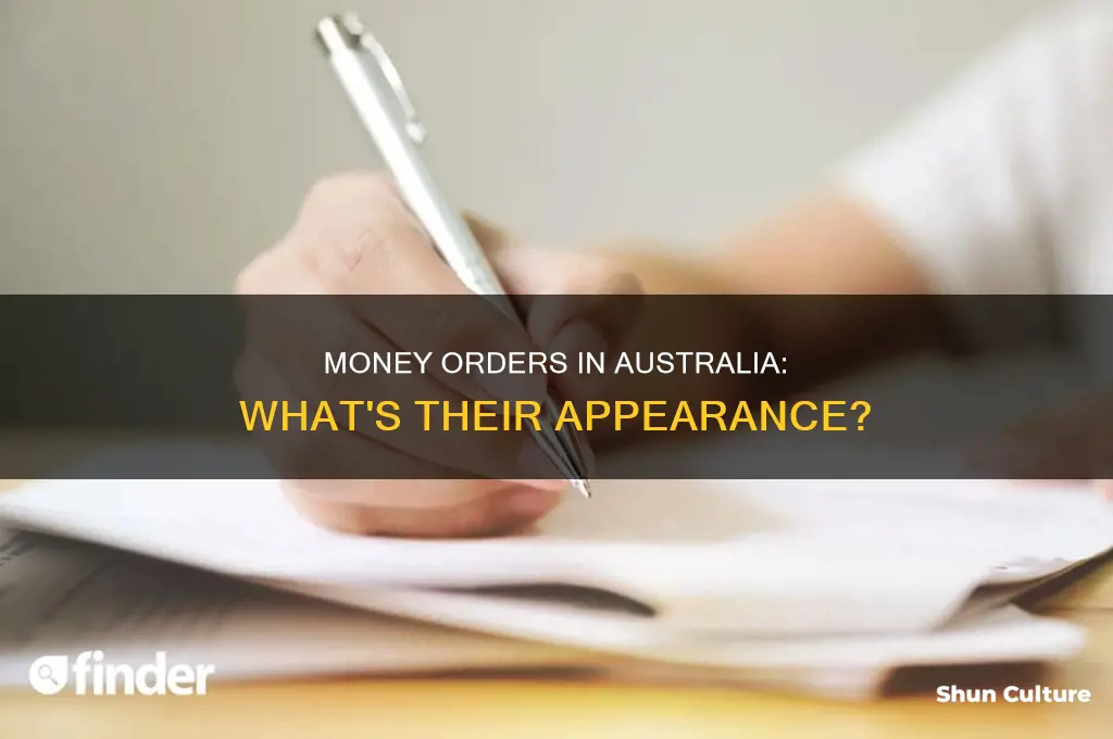 what does an australian money order look like