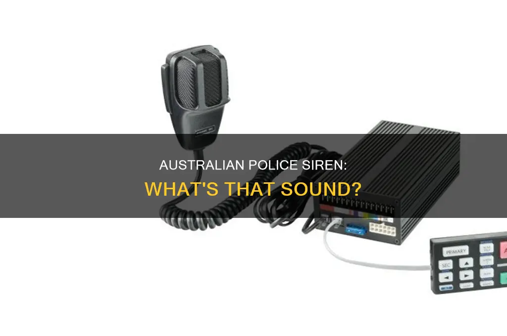 what does an australian police siren sound like