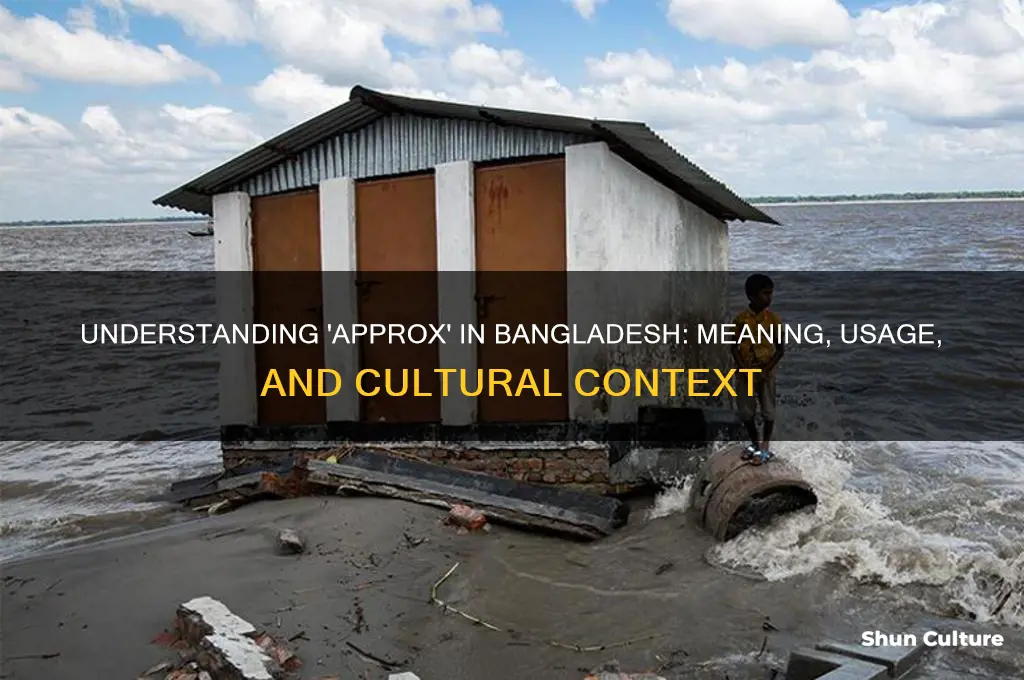 what does approx mean in bangladesh