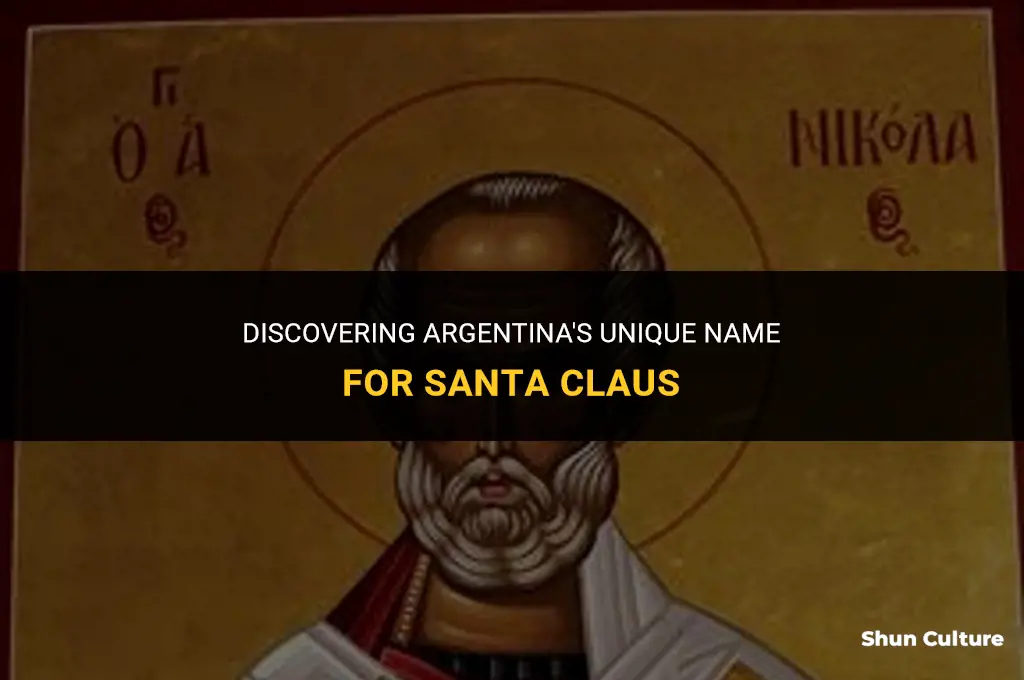 what does argentina call santa